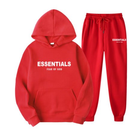 Red Essentials Tracksuit Red Essentials Tracksuit