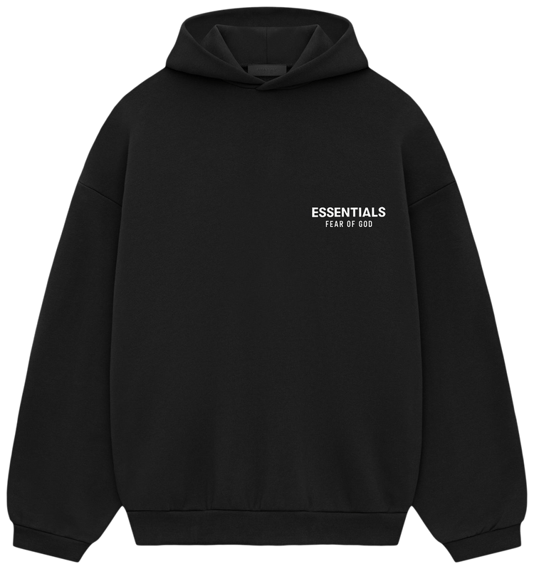 Essentials FOG Logo Hoodie Black Essentials FOG Logo Hoodie Black