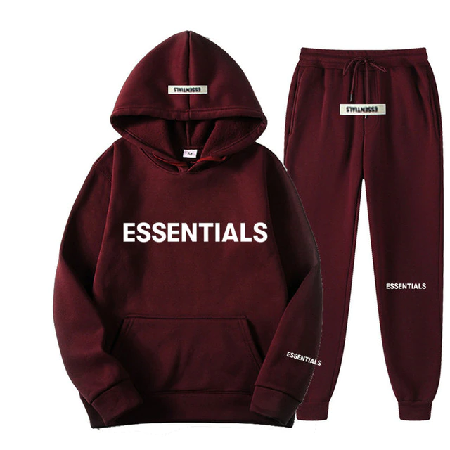 maroon Essentials Tracksuit maroon Essentials Tracksuit