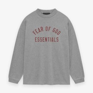 Fear Of God Essentials Red Logo Sweatshirt