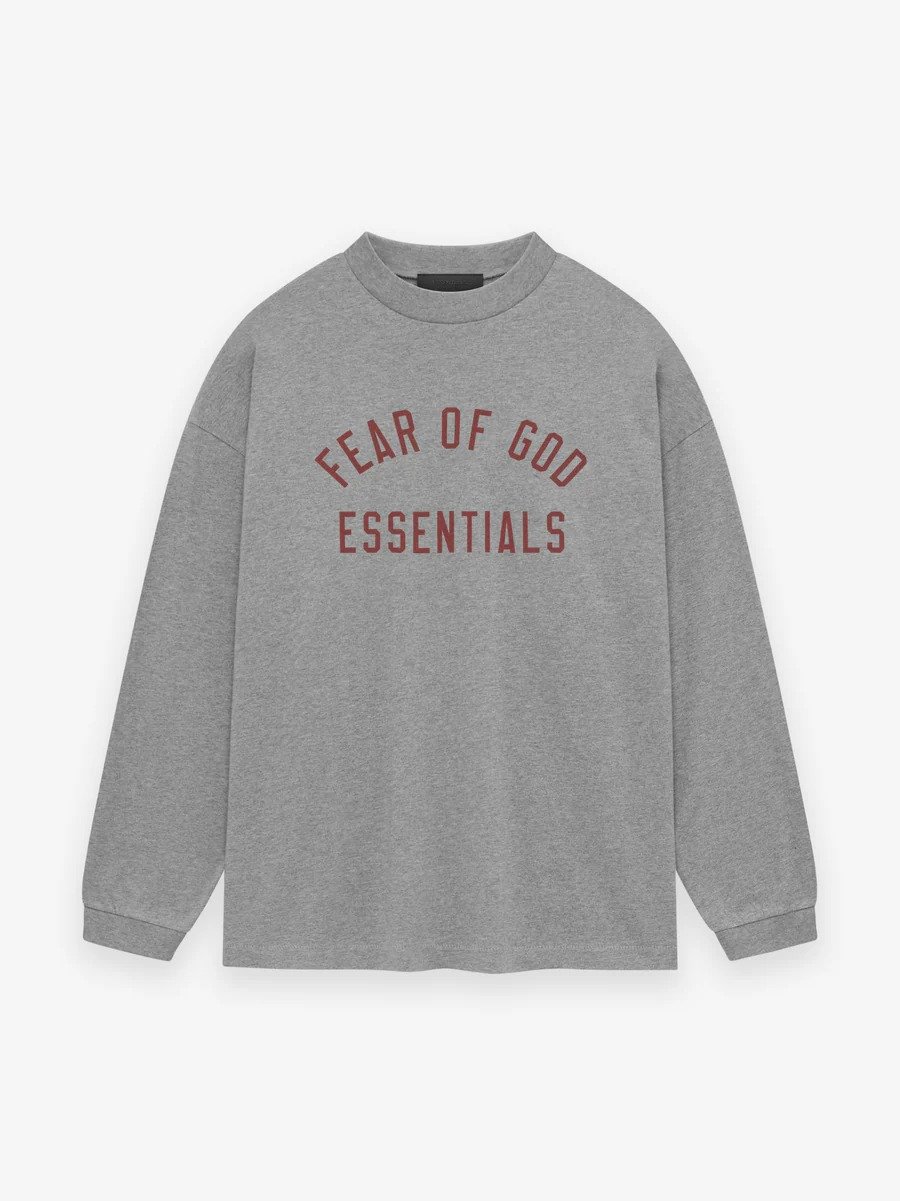 Fear Of God Essentials Red Logo Sweatshirt Fear Of God Essentials Red Logo Sweatshirt