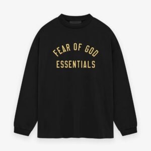 Fear Of God Essentials Yellow Logo Sweatshirt